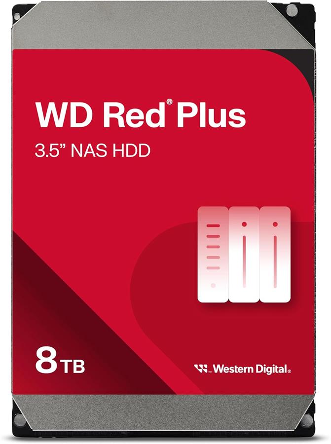 Disco Duro HDD 8TB WD RED PLUS NAS
