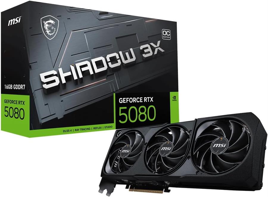 Placa MSI GEFORCE RTX 5080 SHADOW 3X 16Gb
