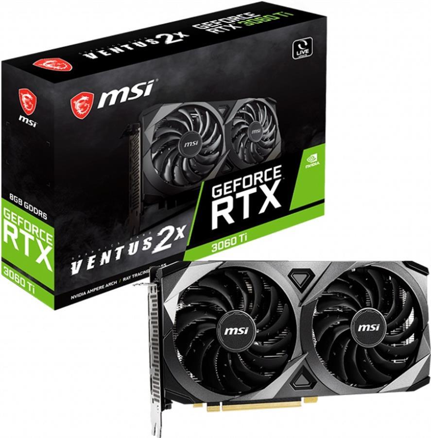 Placa MSI GEFORCE RTX 3060 Ti VENTUS 2X 8Gb