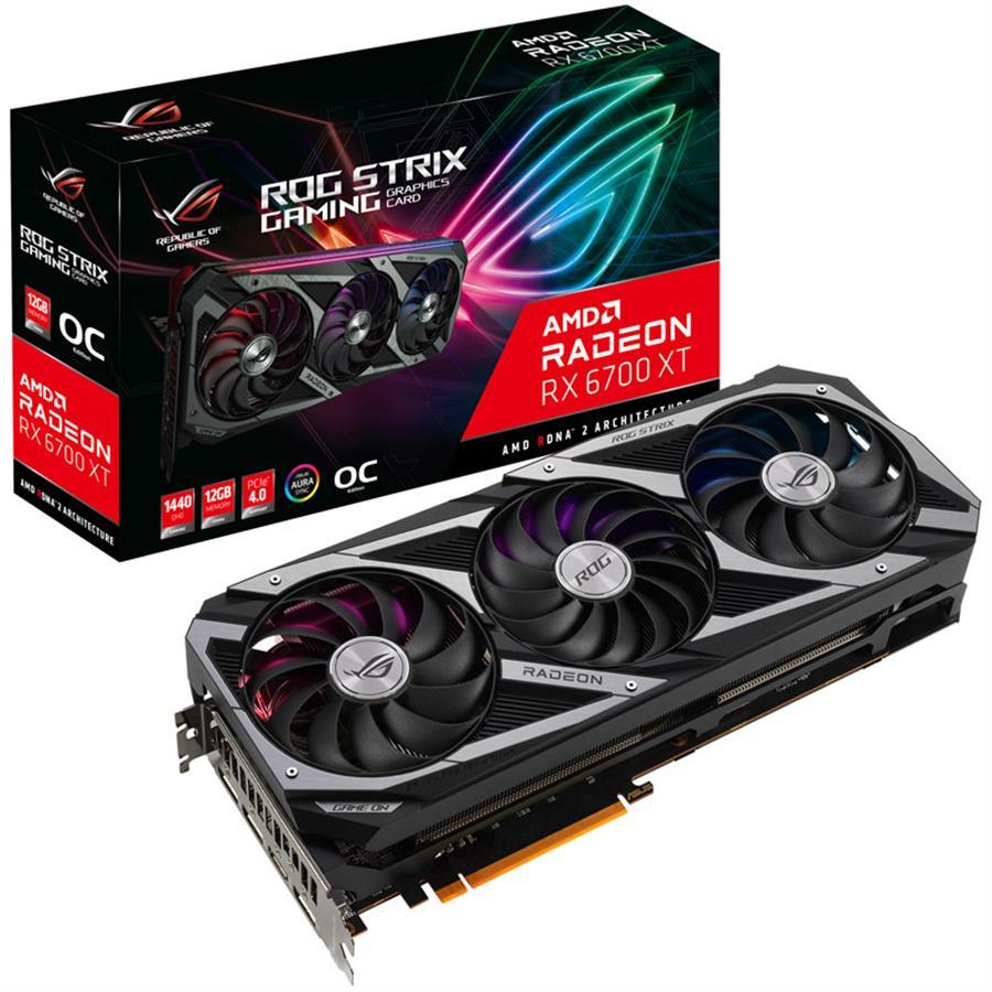 Placa ASUS Radeon RX 6700 XT ROG STRIX GAMING OC 12Gb