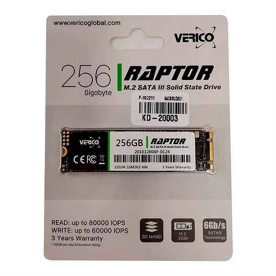 Disco SSD M.2 256GB VERICO RAPTOR