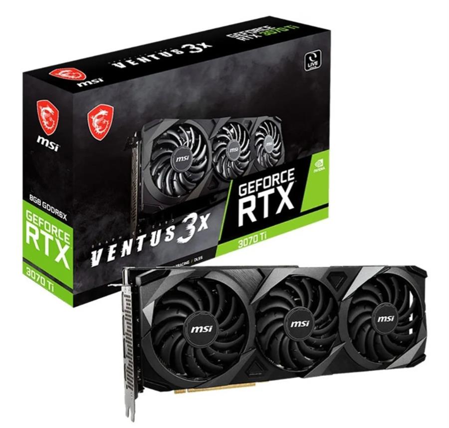 Placa MSI GEFORCE RTX 3070 Ti VENTUS 3X OC 8Gb