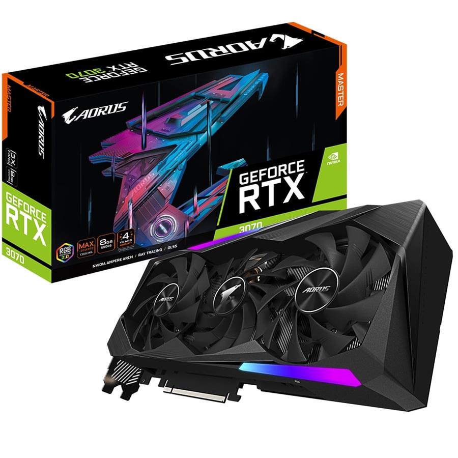 Placa GIGABYTE GEFORCE RTX 3070 AORUS MASTER 8Gb