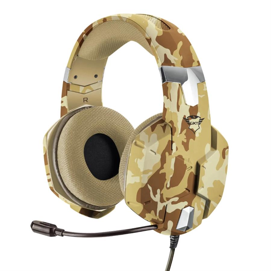 Auriculares TRUST GXT 322D Carus Marron y Beige