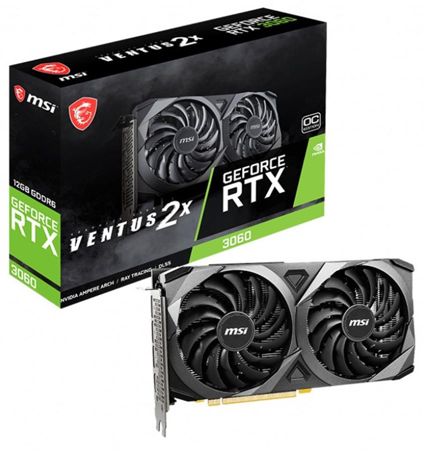 Placa MSI GEFORCE RTX 3060 VENTUS 2X OC 12Gb