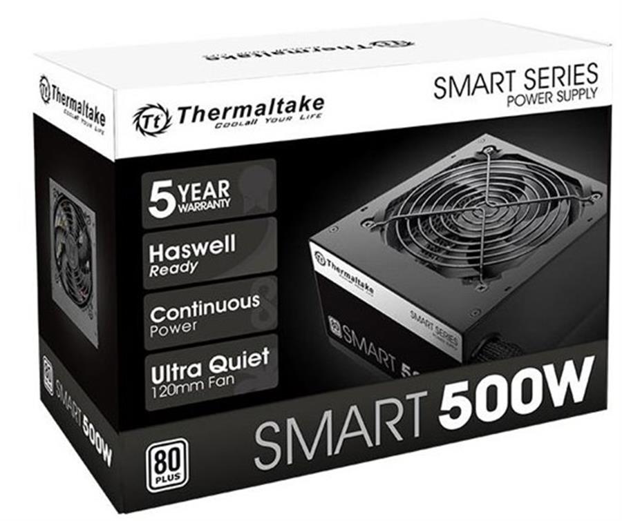 Fuente Thermaltake SMART 500W 80+ WHITE