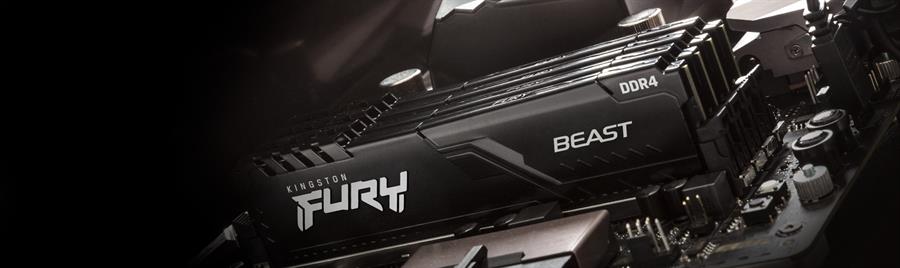 Memoria RAM DDR4 8GB 3200MHz Kingston FURY BEAST BLACK