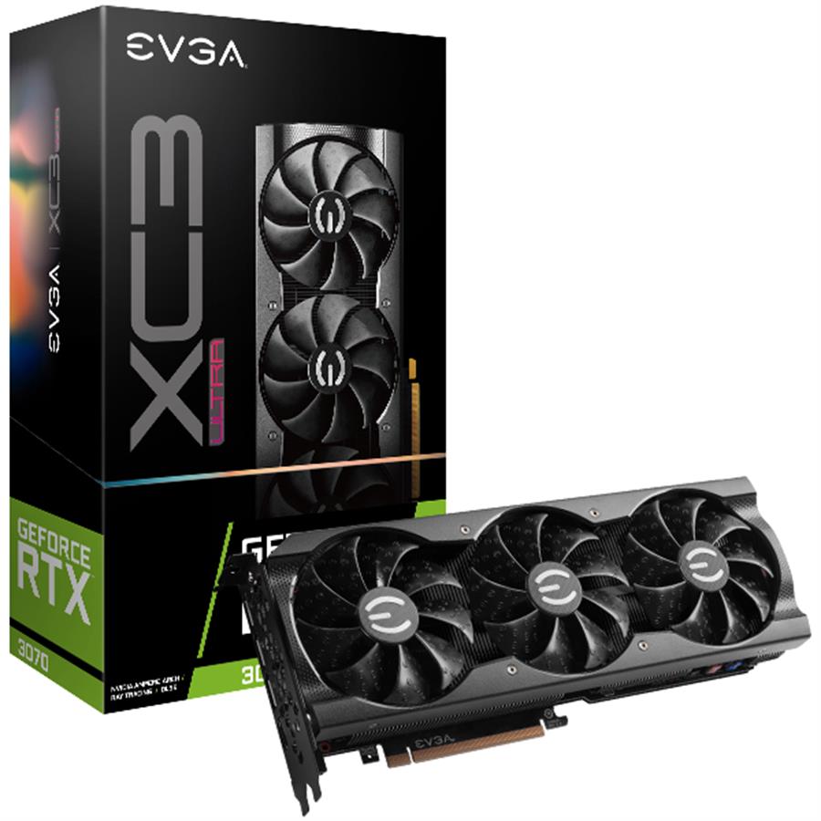 Placa EVGA GEFORCE RTX 3070 XC3 ULTRA GAMING  8Gb