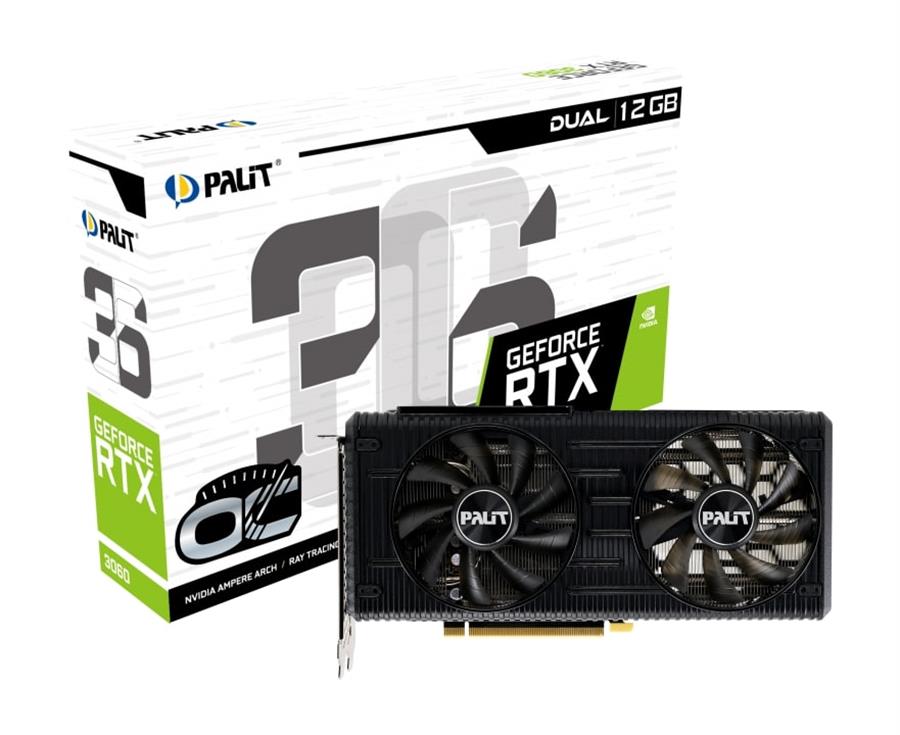 Placa PALIT GEFORCE RTX 3060 Dual 12Gb