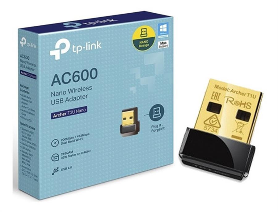 Adaptador USB WIFI TP-LINK Nano T2U AC600 Dual Band