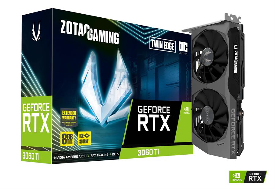 Placa ZOTAC GEFORCE RTX 3060 Ti Twin Edge 8Gb