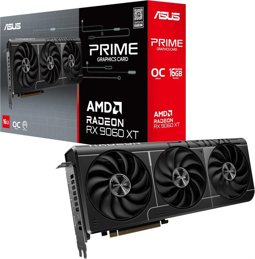 Placa ASUS Radeon RX 9060 XT PRIME OC 16Gb