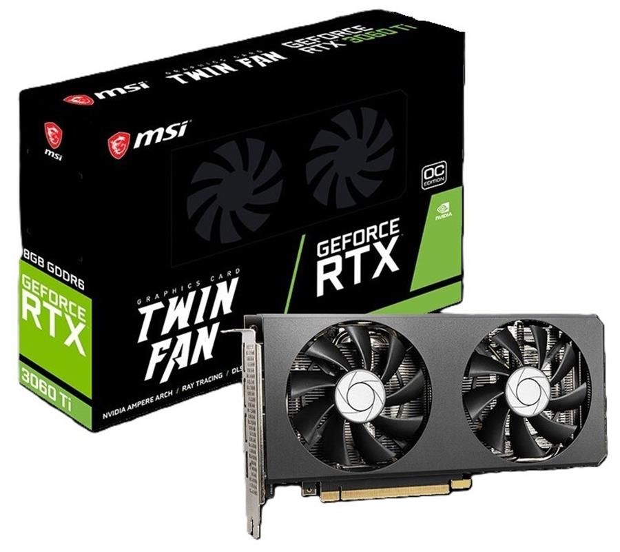 Placa MSI GEFORCE RTX 3060 Ti TWIN FAN OC 8Gb