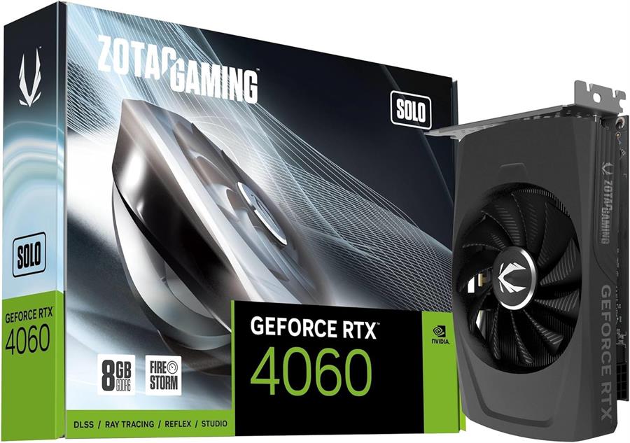 Placa ZOTAC GEFORCE RTX 4060 SOLO 8Gb