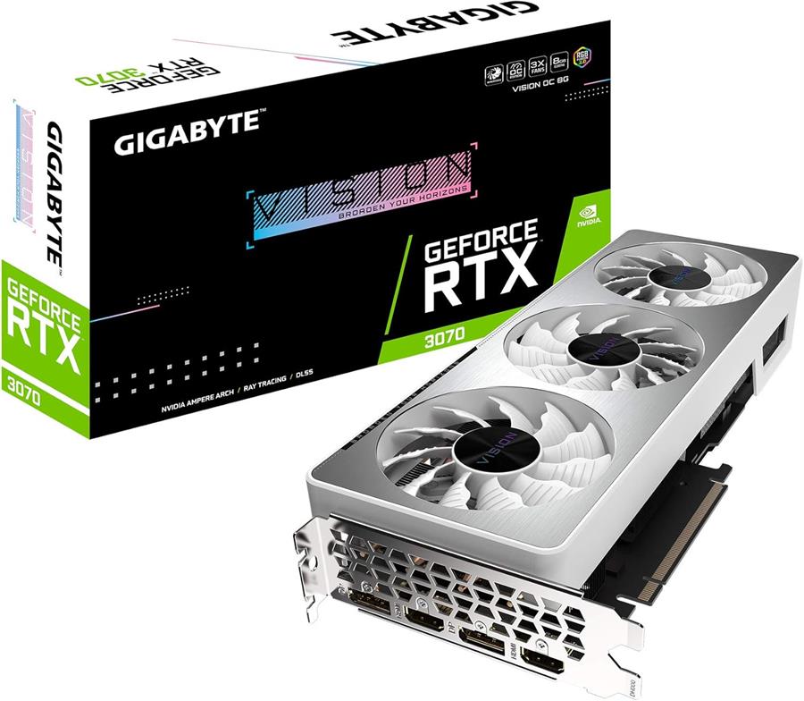 Placa GIGABYTE GEFORCE RTX 3070 VISION OC 8Gb