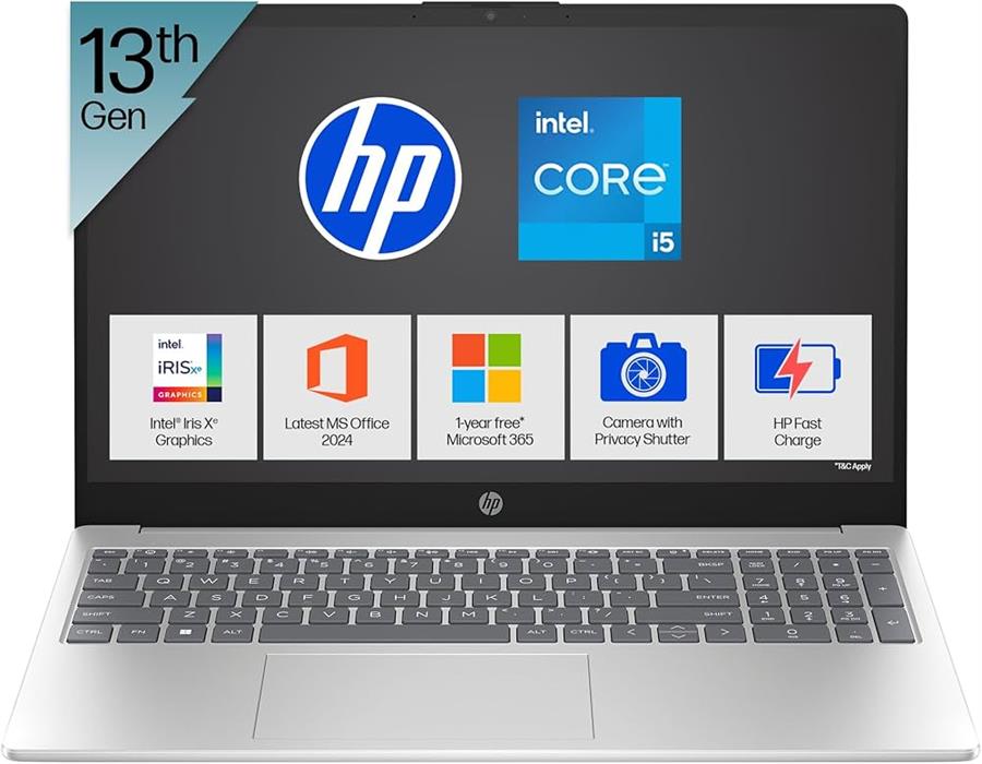 Notebook HP INTEL I5-1334U, 12Gb RAM, SSD NVMe 512Gb, 15.6"