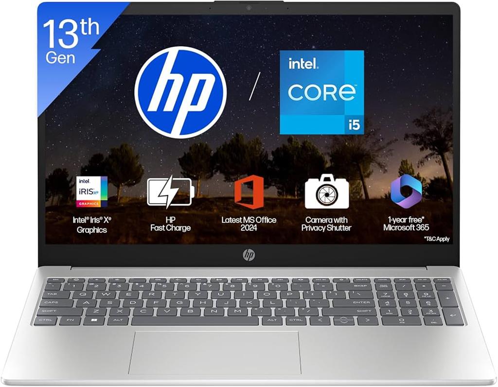 Notebook HP 15-FD0054NR I5-1334U, 8Gb RAM, SSD NVMe 256Gb, 15.6" HD