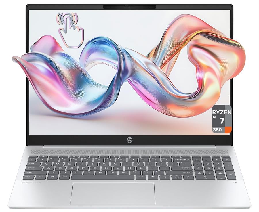 Notebook HP OMNIBOOK 5 RYZEN AI 7 350, 16Gb RAM DDR5, SSD NVMe 512Gb, 16" FHD+