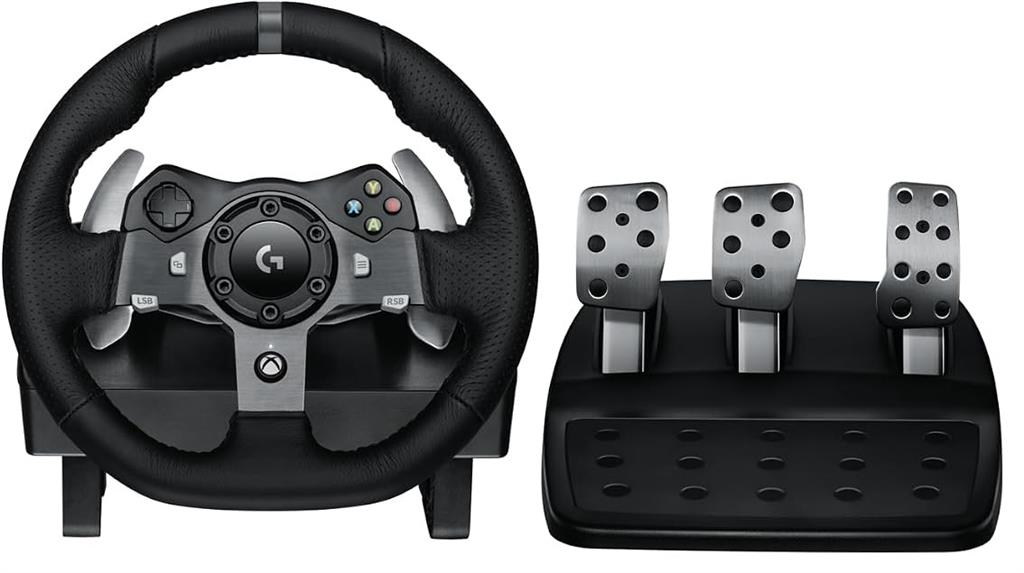 Volante Logitech Driving Force G920 + Pedalera PC y Xbox