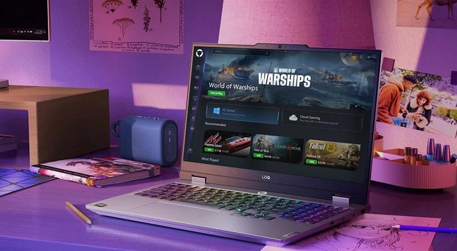 Notebook LENOVO LOQ RYZEN AI 5 220, RTX 5050, 16Gb RAM DDR5, SSD NVMe 512Gb, 15.6" 144Hz