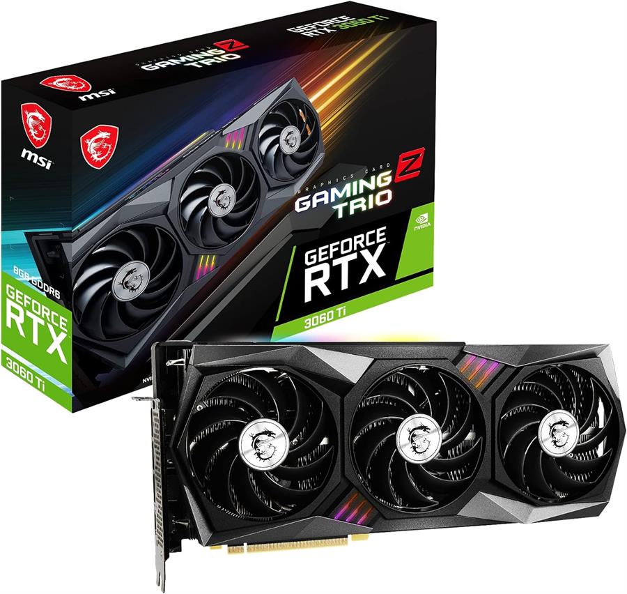 Placa MSI GEFORCE RTX 3060 Ti GAMING Z TRIO 8Gb