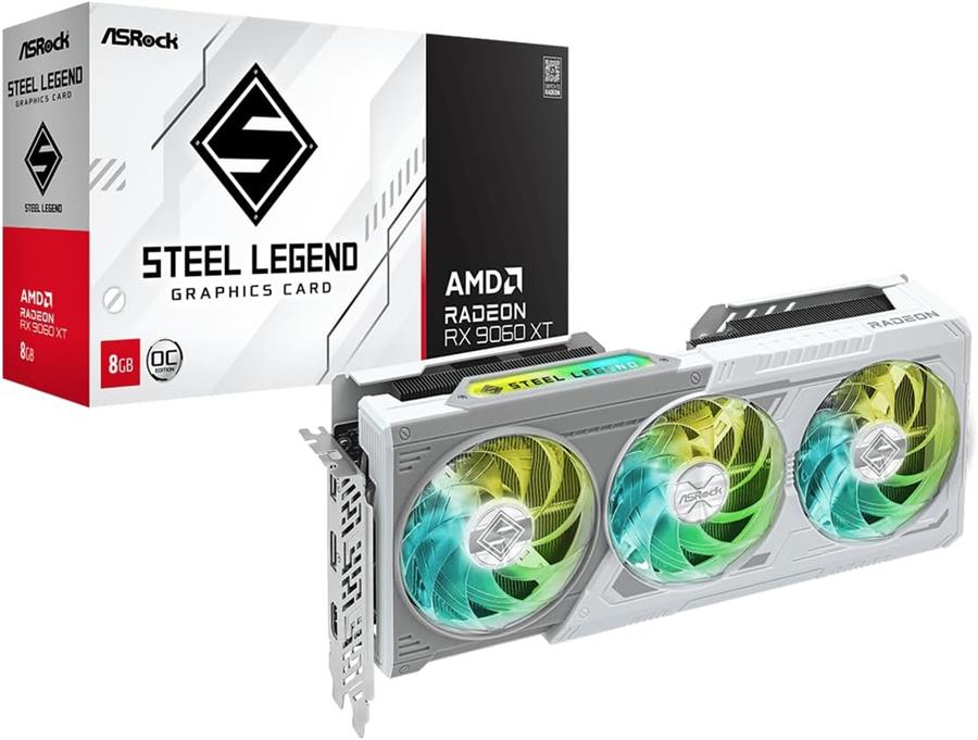 Placa ASRock Radeon RX 9060 XT STEEL LEGEND OC 8Gb
