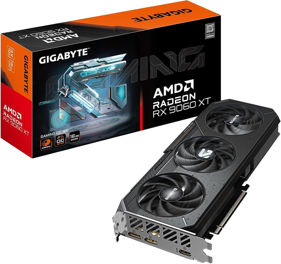 Placa GIGABYTE Radeon RX 9060 XT GAMING OC 16Gb