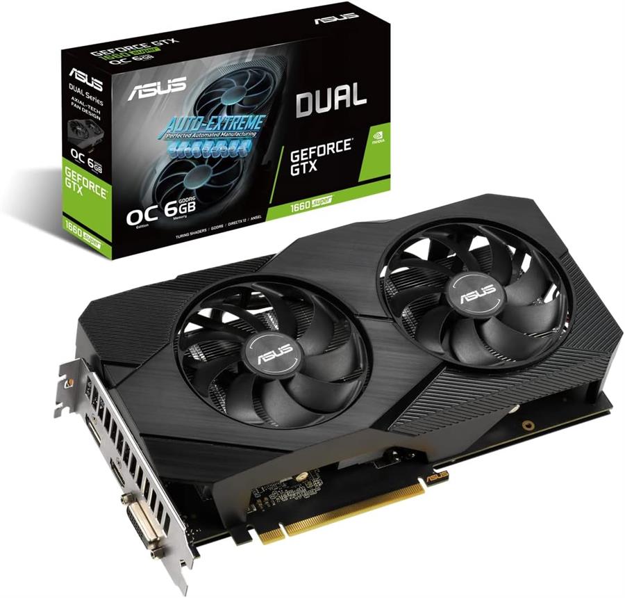 Placa ASUS GEFORCE GTX 1660 SUPER DUAL 6Gb