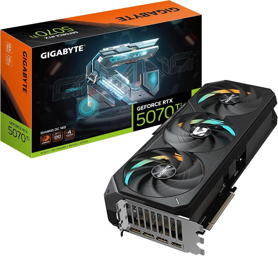 Placa GIGABYTE GEFORCE RTX 5070 TI GAMING OC 16Gb