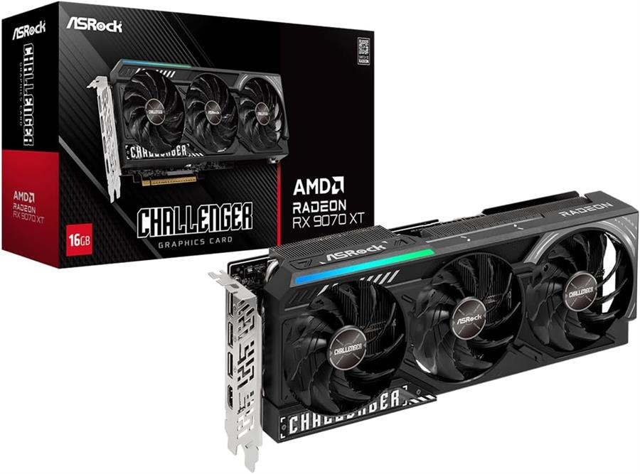 Placa ASRock Radeon RX 9070 XT CHALLENGER 16Gb