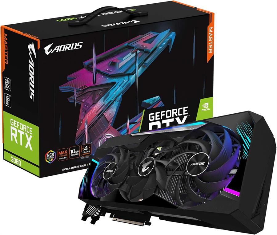 Placa GIGABYTE GEFORCE RTX 3080 AORUS MASTER 10Gb