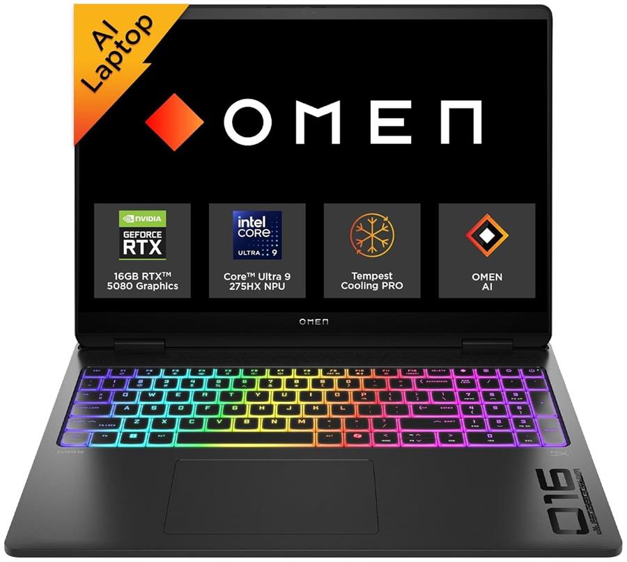 Notebook HP OMEN 16 INTEL ULTRA 9 275HX, RTX 5080, 32Gb RAM, SSD NVMe 1Tb, 16.1" 240Hz