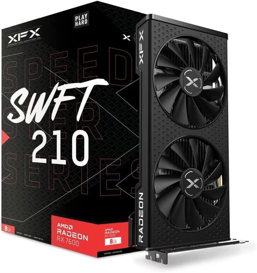 Placa XFX Radeon RX 7600 SPEEDSTER SWFT 210 8Gb