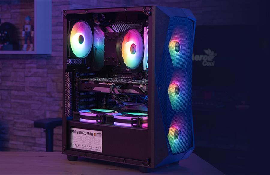 Gabinete AeroCool Falcon 4 Fan RGB