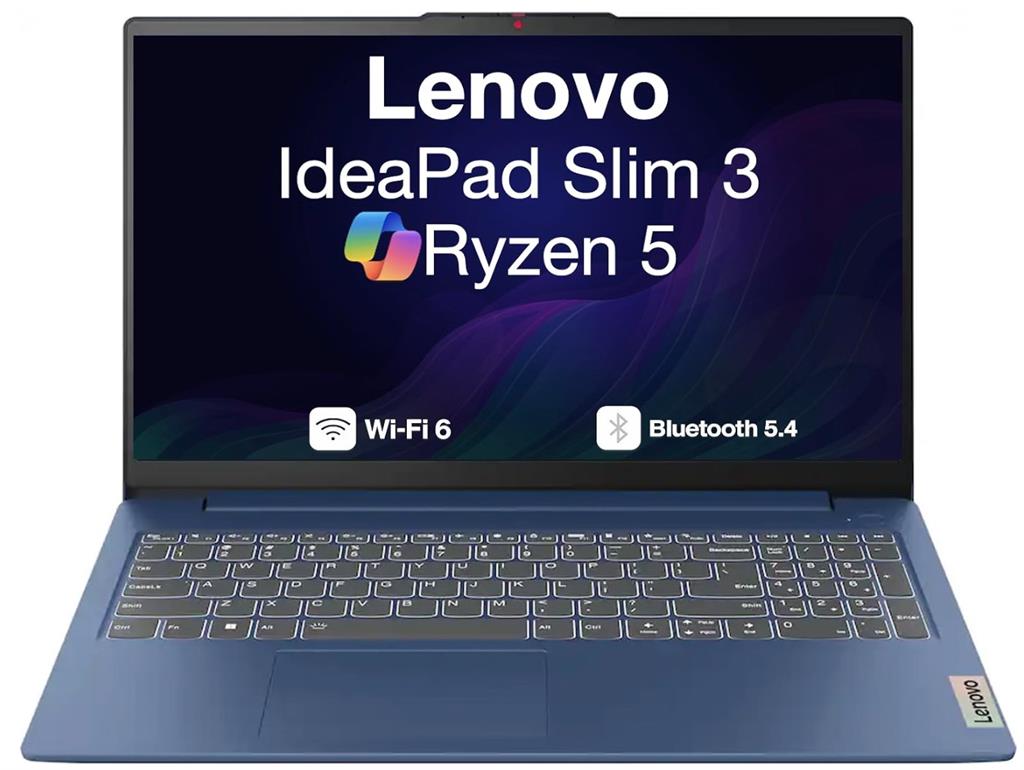 Notebook LENOVO IDEAPAD SLIM 3 RYZEN 5 40, 8Gb RAM DDR5, SSD NVMe 512Gb, 15.6" FHD