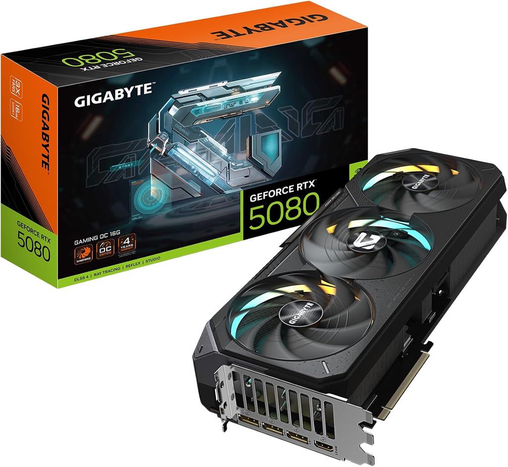 Placa GIGABYTE GEFORCE RTX 5080 GAMING OC 16Gb