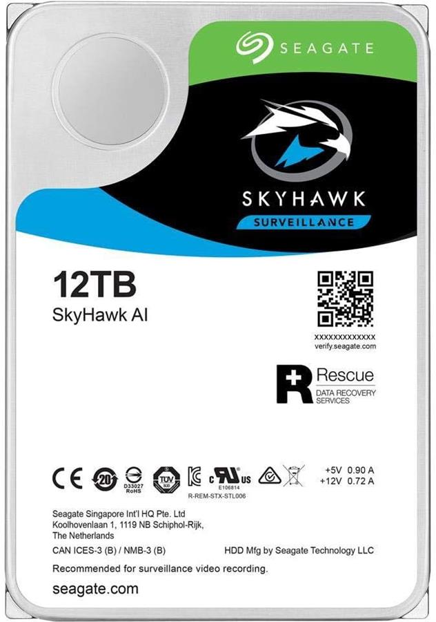 Disco Duro HDD 12TB SEAGATE SKYHAWK AI