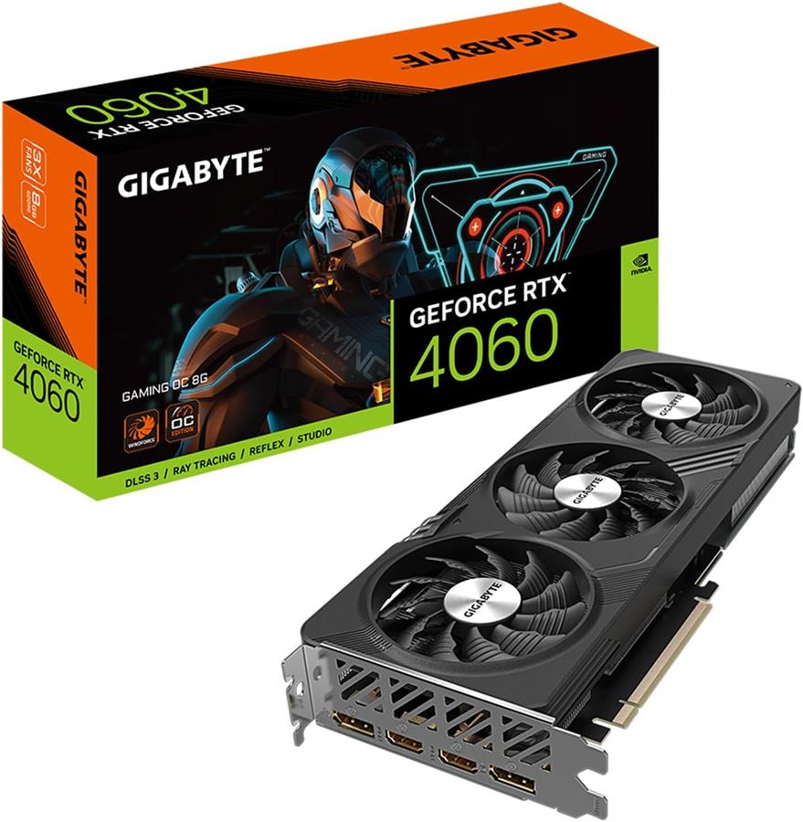 Placa GIGABYTE GEFORCE RTX 4060 GAMING OC 8Gb