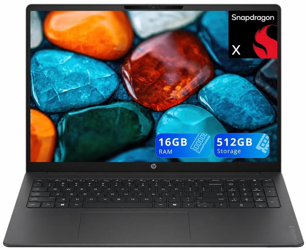 Notebook HP OMNIBOOK 3 Qualcomm Snapdragon X, 16Gb RAM DDR5, SSD NVMe 512Gb, 16" FHD+