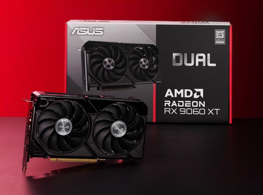 Placa ASUS Radeon RX 9060 XT DUAL OC 16Gb