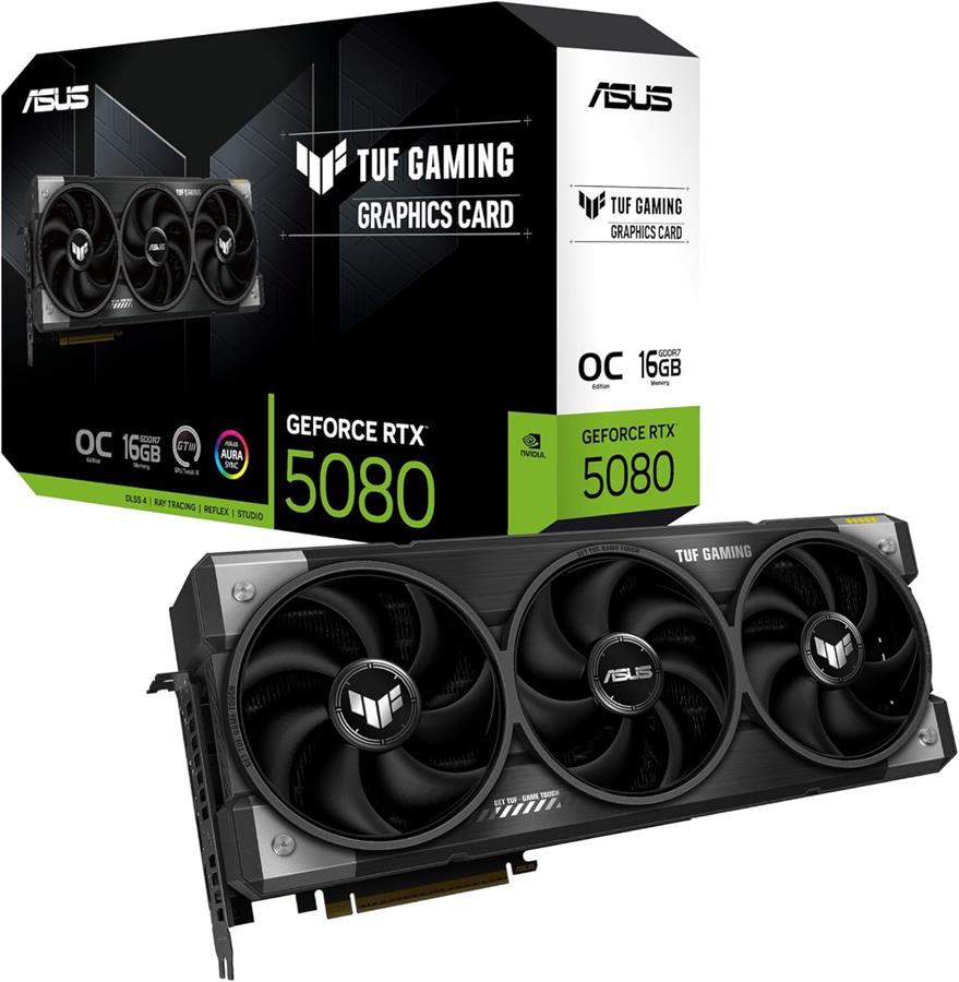 Placa ASUS GEFORCE RTX 5080 TUF GAMING OC 16Gb