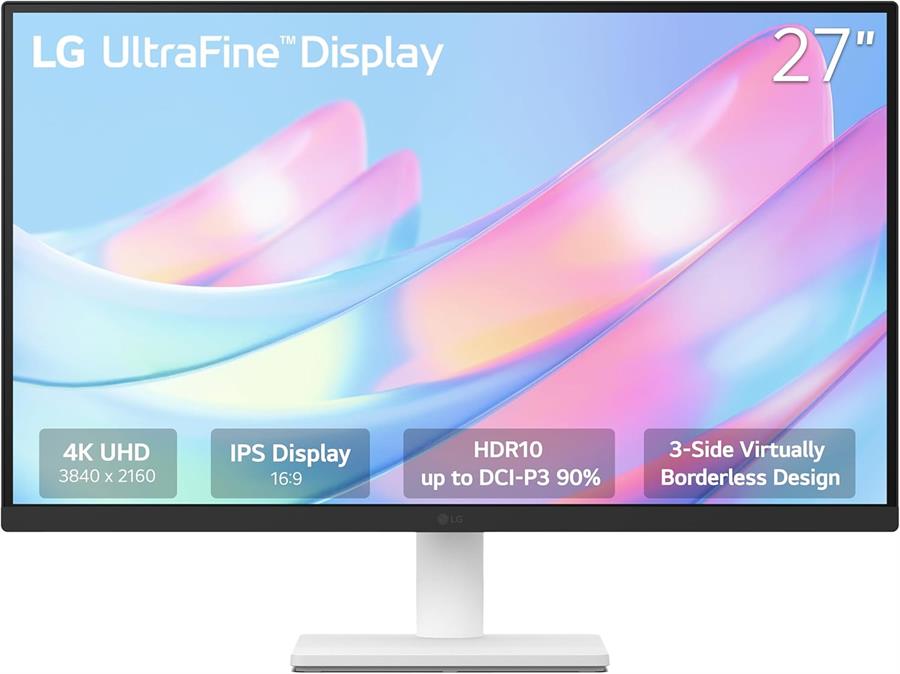 Monitor LG 27" 27US500-W UHD 4K 60Hz