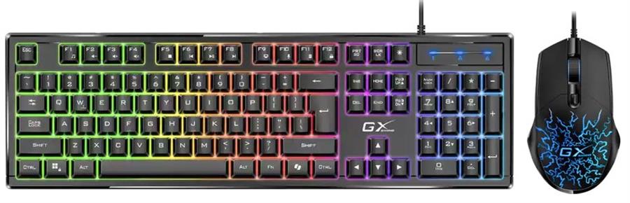 Kit Teclado Y Mouse Combo Genius Gaming GX Scorpion KM-GX3 Membrana 100% Wired
