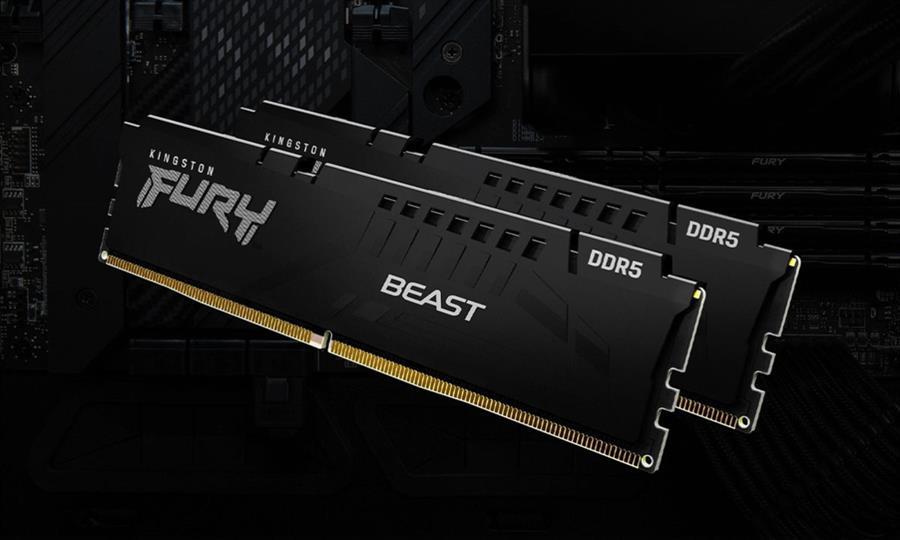 Memoria RAM DDR5 8GB 4800MHz Kingston FURY BEAST BLACK