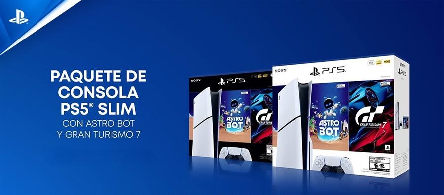 Consola Sony PlayStation 5 Slim Digital 1Tb Bundle Edition Astro Bot & Gran Turismo 7 PS5