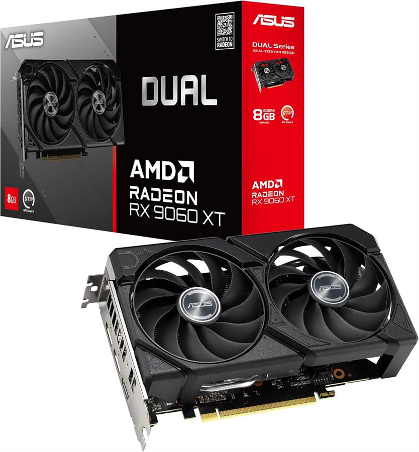 Placa ASUS Radeon RX 9060 XT DUAL 8Gb