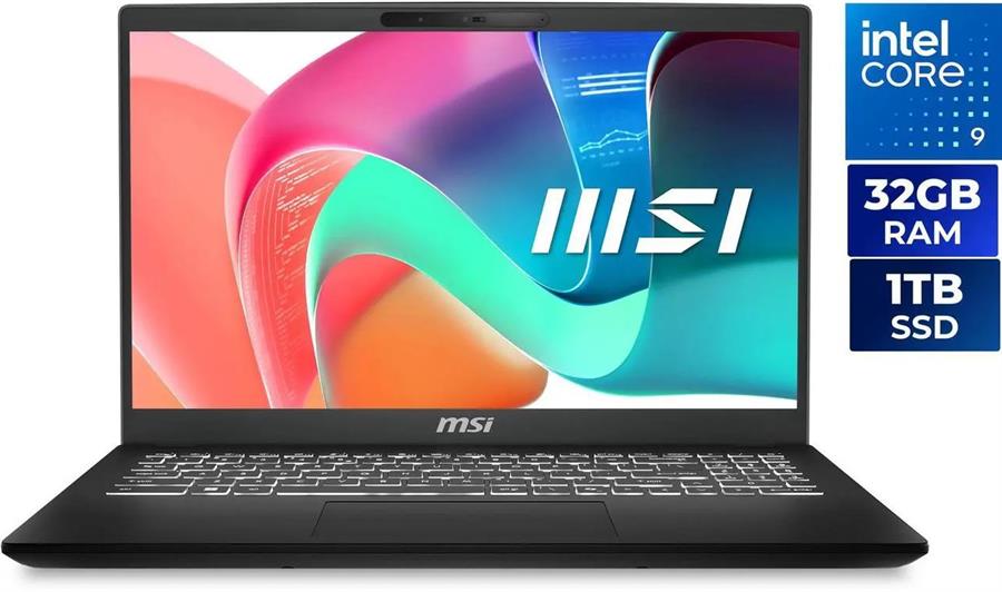 Notebook MSI MODERN 15 H C2RM INTEL ULTRA 9 240H, 32Gb RAM DDR5, SSD NVMe 1Tb, 15.6"