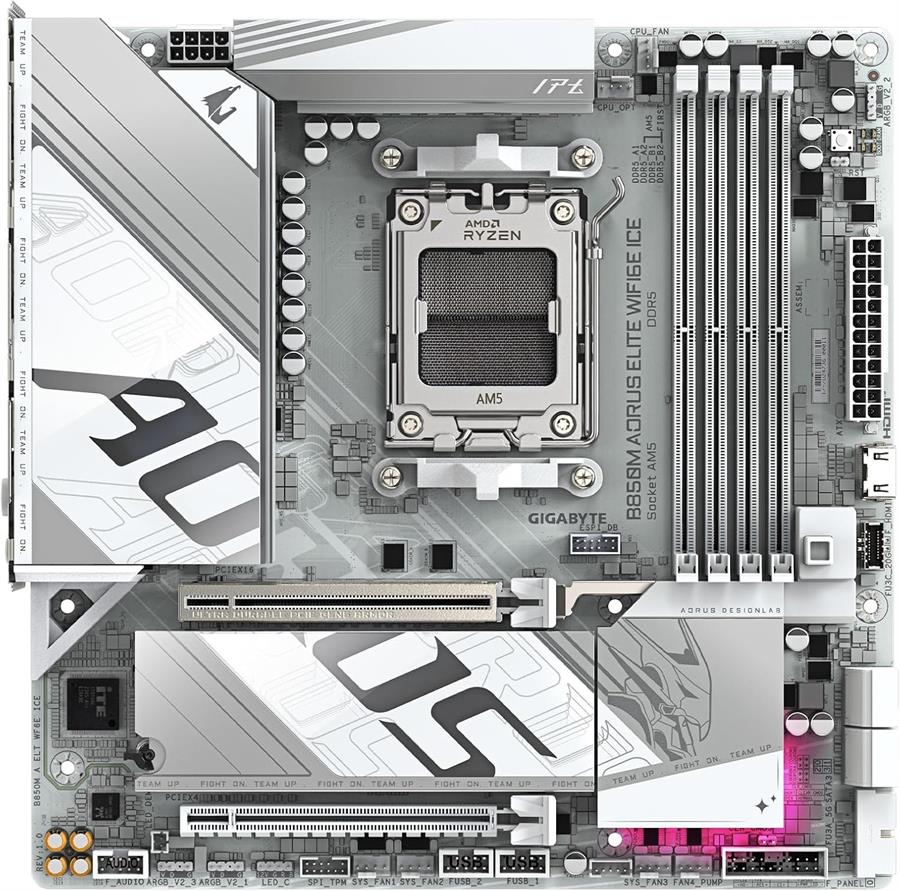 Motherboard GIGABYTE B850M AORUS ELITE ICE WIFI 6E AM5