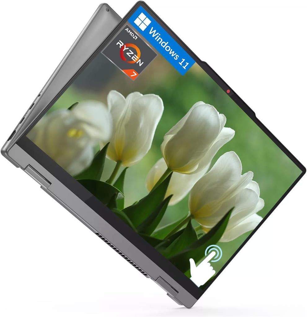 Notebook LENOVO IDEAPAD 5 16AHP9 2-1 RYZEN 7 8845HS, 16Gb RAM DDR5, SSD NVMe 1Tb, 16" FHD+ TOUCHSCREEN