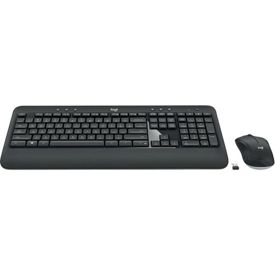 Kit Teclado y Mouse Combo Logitech Mk540 Advanced Black Membrana 100% Wireless